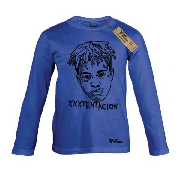 Παιδικές μακρυμάνικες μπλούζες Takeposition XXXTentacion, μπλε, 802-7526 