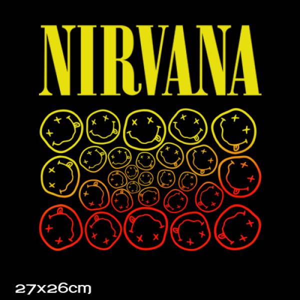 T-shirt γυναικείο βαμβακερό Takeposition Nirvana smile μαύρο, 504-7527 