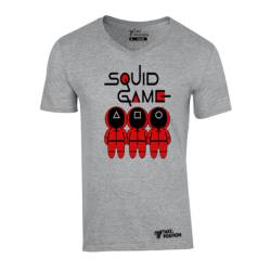 T-shirt V neck ανδρικό, Takeposition, Squid games quards, γκρι, 308-8515-G