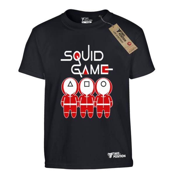T-shirt παιδικό Takeposition, Squid games quards, μαύρο, 801-8515 
