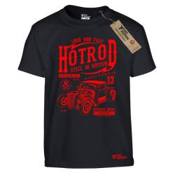 T-shirt παιδικά Takeposition Hotrod, μαύρο, 801-9006