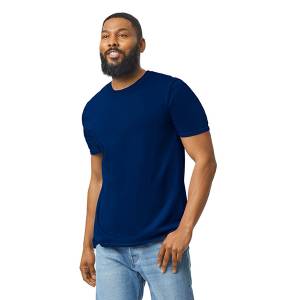 Σχεδιάστε με δικό σας σχέδιο Ανδρικό T-shirt Βαμβακερό Μπλε σκούρο Navy, 906-0017