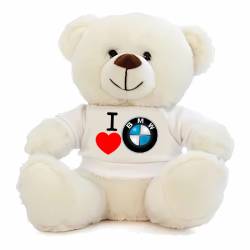 Αρκουδάκι I Love BMW 20cm Takeposition λευκό, 965-0169
