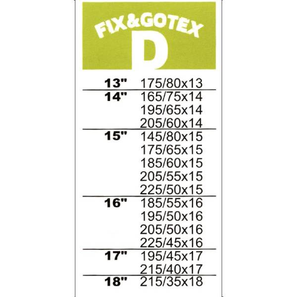 ΧΙΟΝΟΚΟΥΒΕΡΤΑ FIX+&GO TEX (D), 13164 