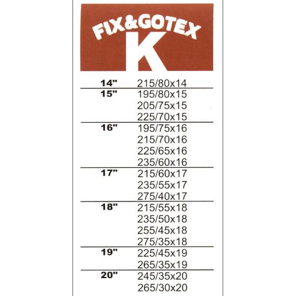 ΧΙΟΝΟΚΟΥΒΕΡΤΑ FIX&GO TEX Κ-SUV, 13602 