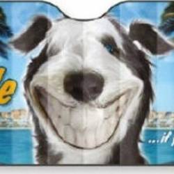 Αντηλιακό κουρτινάκι αλουμινίου Σκυλάκι Smile 145cm x 70cm, Autoline 10123.3
