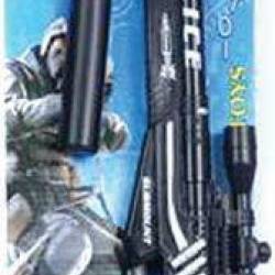 Αποκριάτικο όπλο σετ αστυνόμου  σε καρτέλα 55x17cm, kk16631