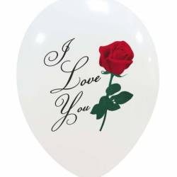 Μπαλόνι "I LOVE YOU" 100 τεμάχια, 30cm διάμετρο, μ0731