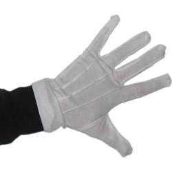 Αποκριάτικα Γάντια Λευκά Παρελάσεως 20εκ, ΑΞ030056