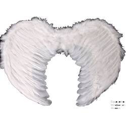 Φτερά αγγέλου 60x45cm Λευκά, Maskarata, ft0096