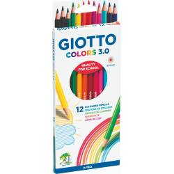 Giotto Ξυλομπογιές Colors 3.0 12 χρώματα 276600