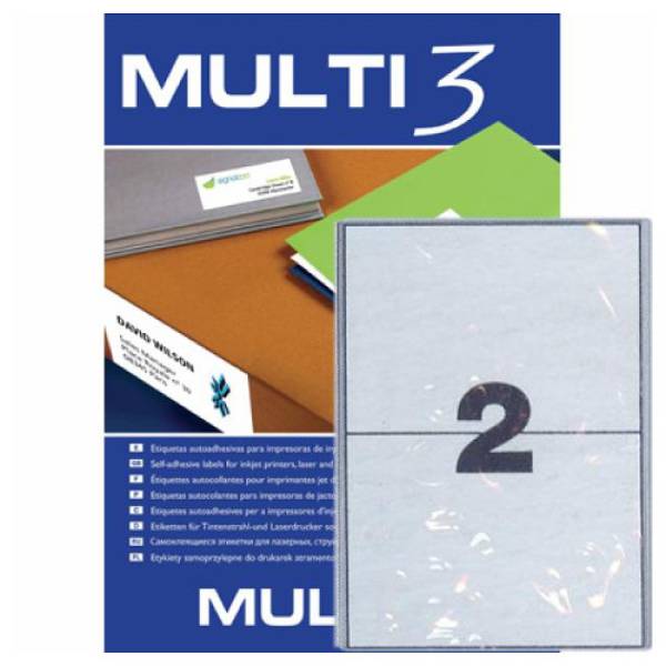 Αυτοκόλλητη ετικέτα MULTI 3, 210X148mm, inkjet & lazer, ap13715 