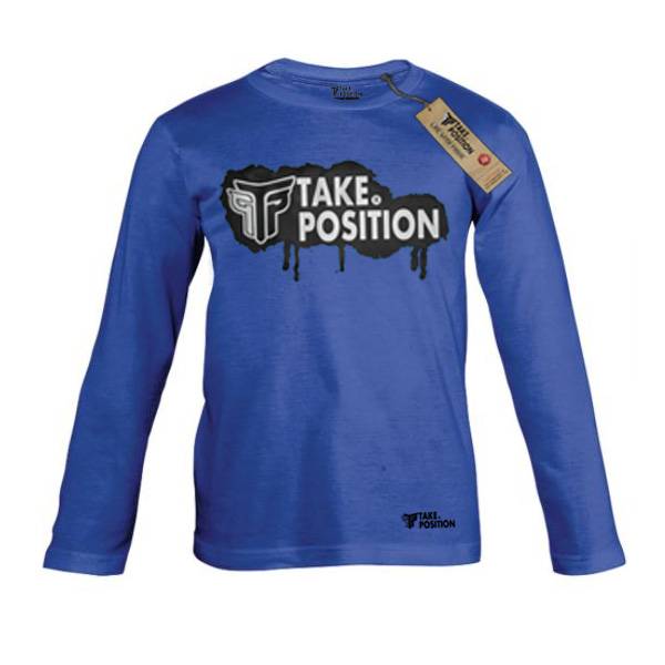 Παιδική μπλούζα μακρυμάνικη λεπτή, Takeposition, Graffity Logo, 802-0002 