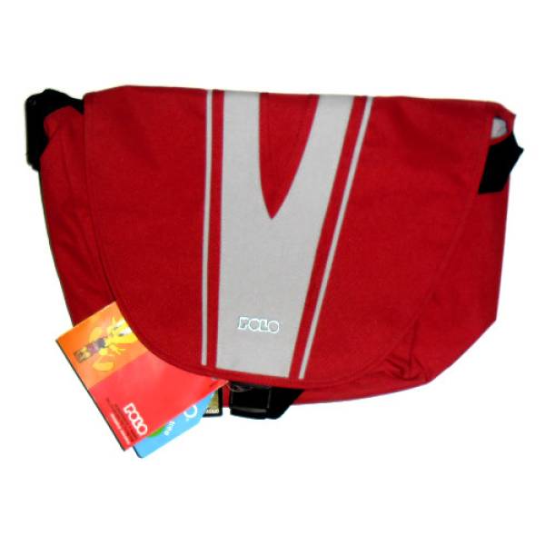 Τσάντα ώμου Polo Κόκκινη, N.5905, 45x30cm, 100-1216-2 